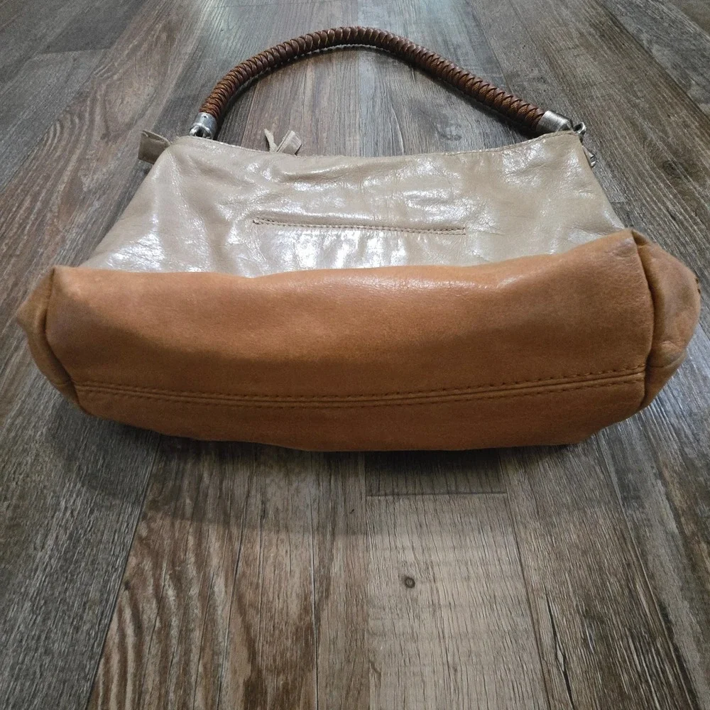The Sak Beaded Leather Shoulder Strap Hobo Bag Womens Southwestern Western Boho